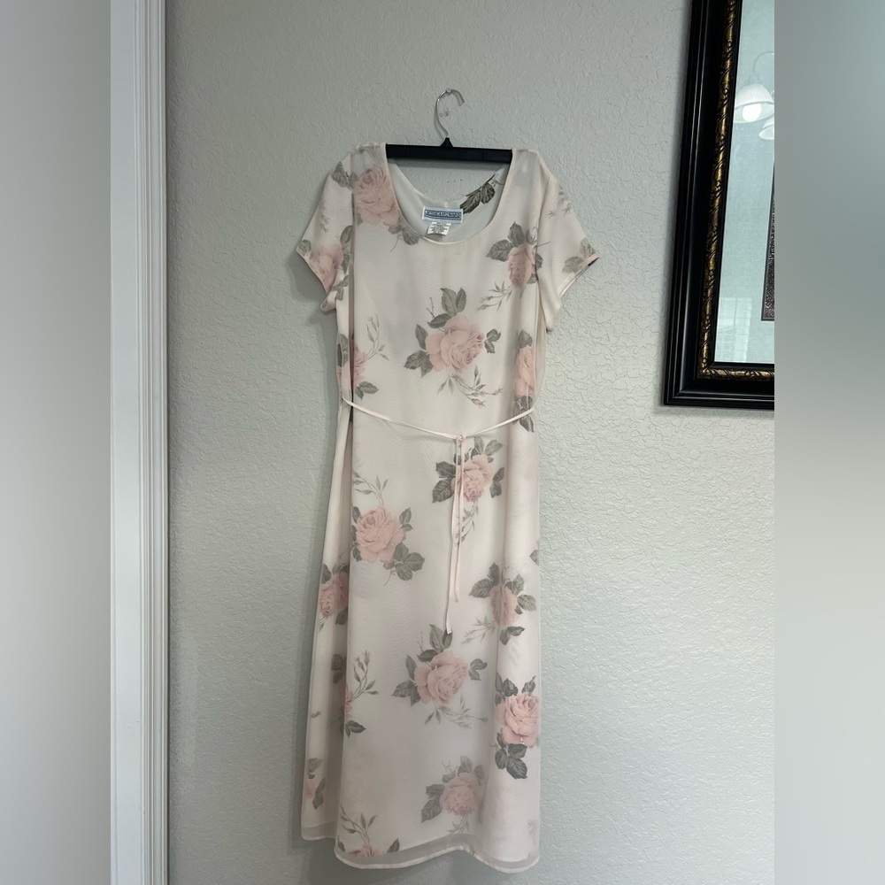 Jessica Howard Cream Maxi Sundress with Dolman Sleeves